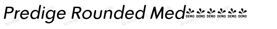 Predige Rounded Med字体转换